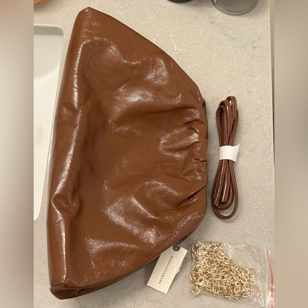 NWT Frankie Oversized Clutch in Cedar
